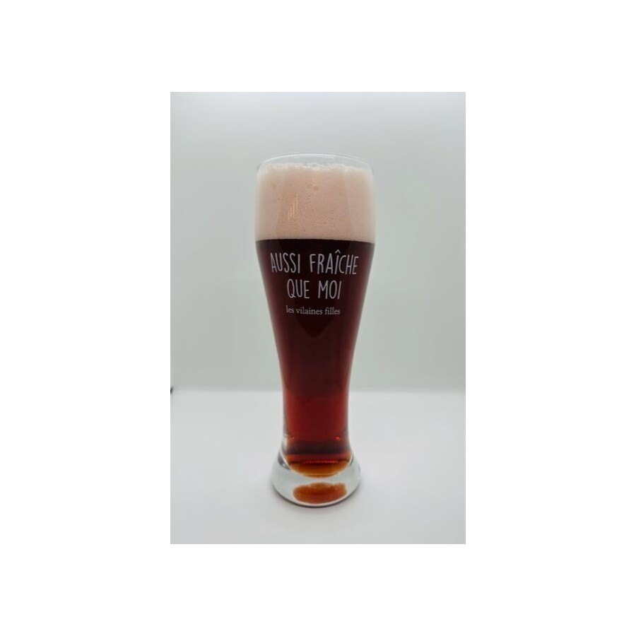 Verre à bière XXL "Aussi fraiche que moi" Verre à bière XXL "Aussi fraiche que moi"
