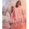 Plaid rose "Je plaid coupable"