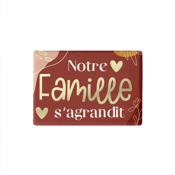 MAGNET ANNONCE "FAMILLE S AGRANDIT"