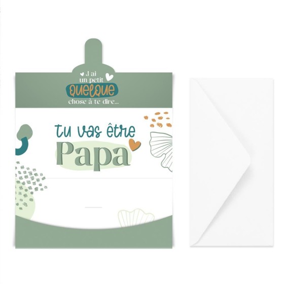 ENVELOPPE ANNONCE "PAPA"