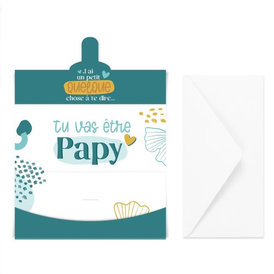 ENVELOPPE ANNONCE "PAPY"