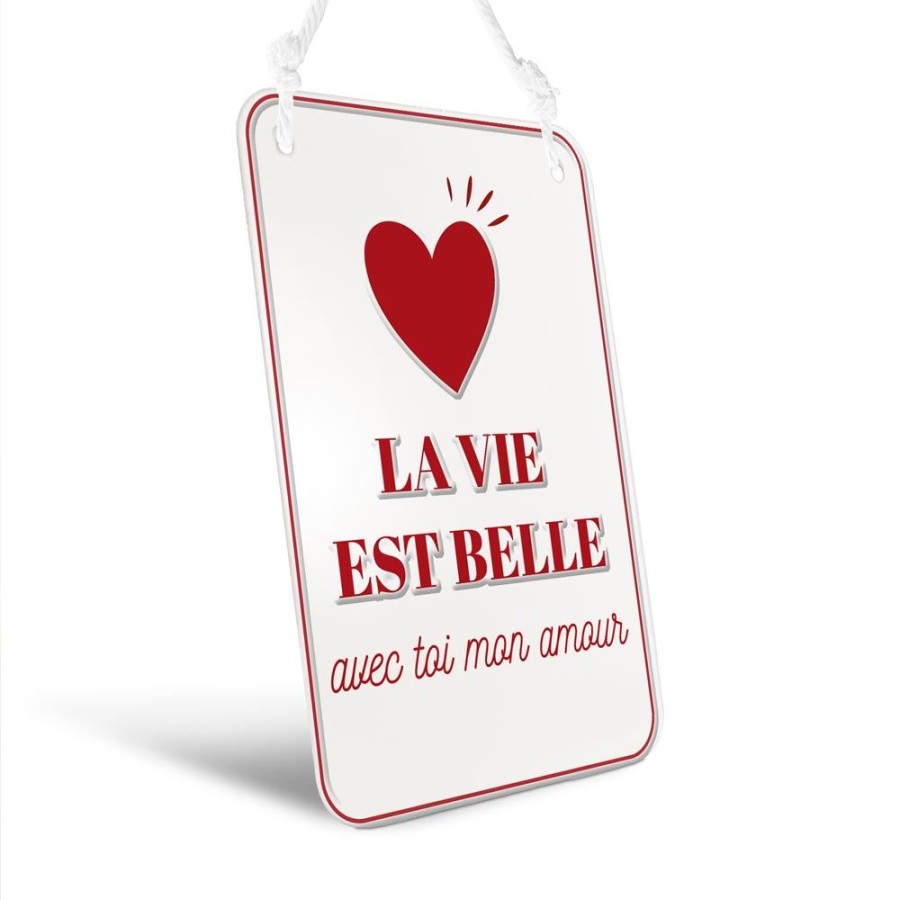 PLAQUE METAL RELIEF SAINT VALENTIN