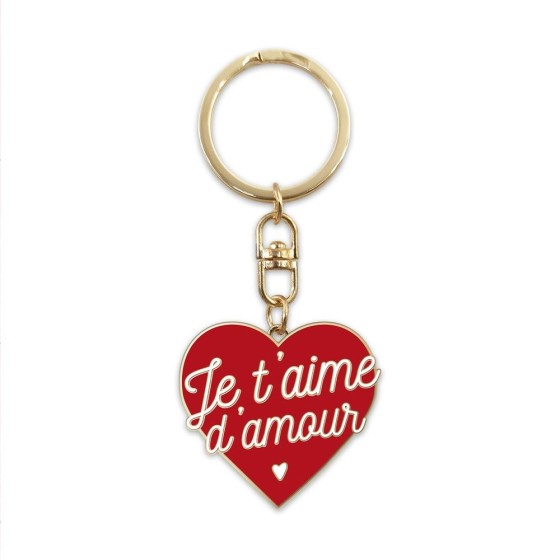 PORTE CLES "JE T AIME" SAINT VALENTIN