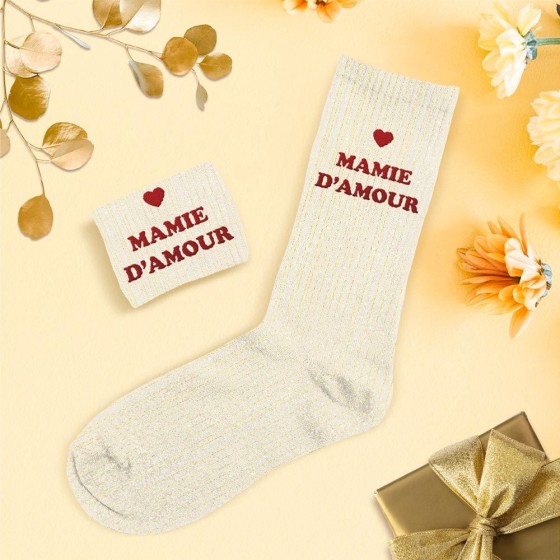 CHAUSSETTES PAILLETTES MAMIE