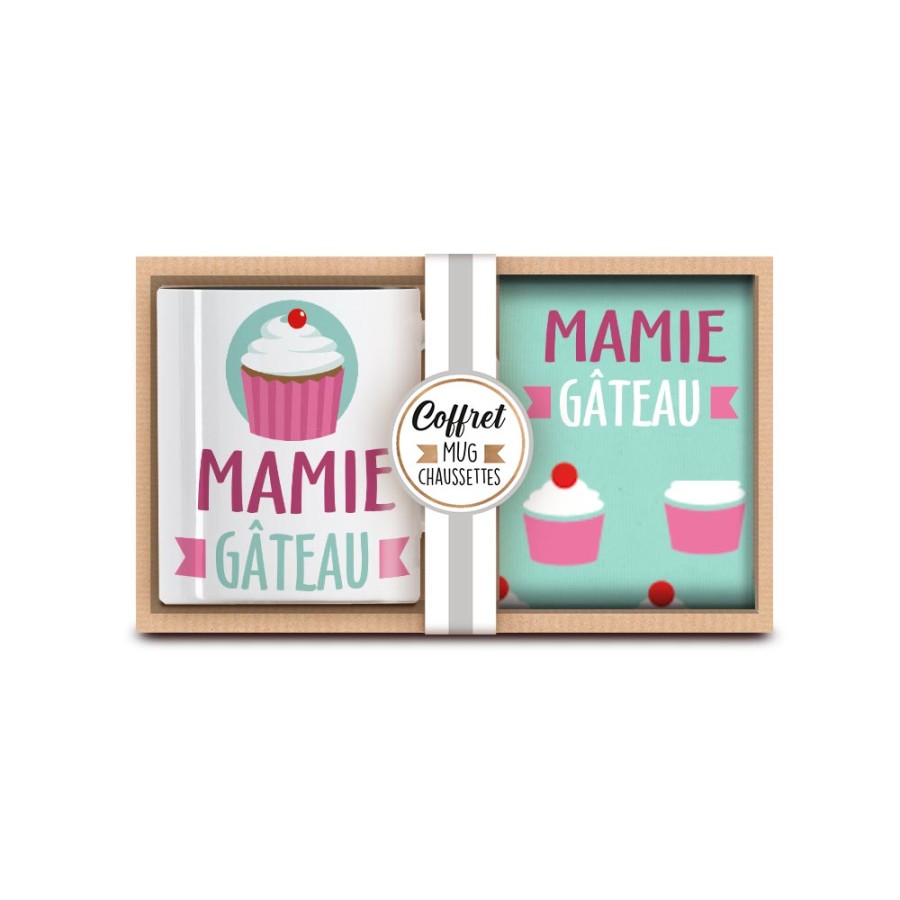 COFFRET MUG CHAUSSETTES MAMIE