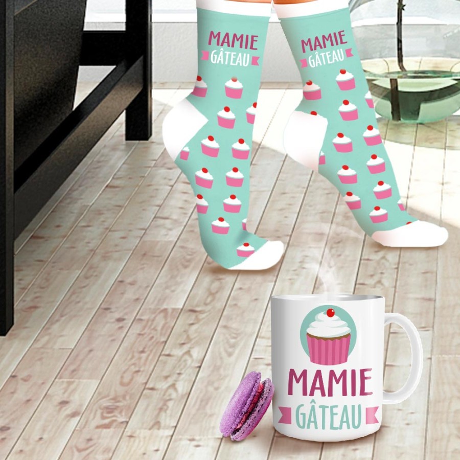 COFFRET MUG CHAUSSETTES MAMIE