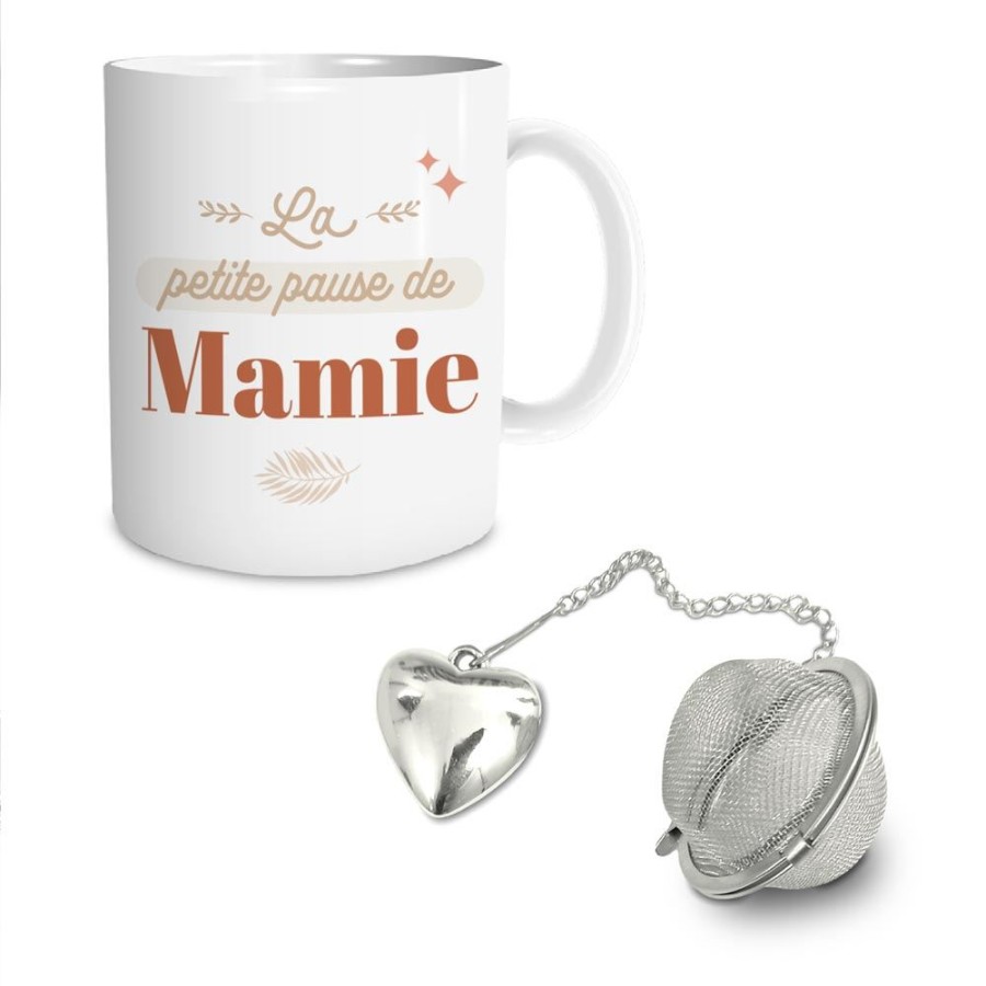 COFFRET MUG BOULE A THE MAMIE