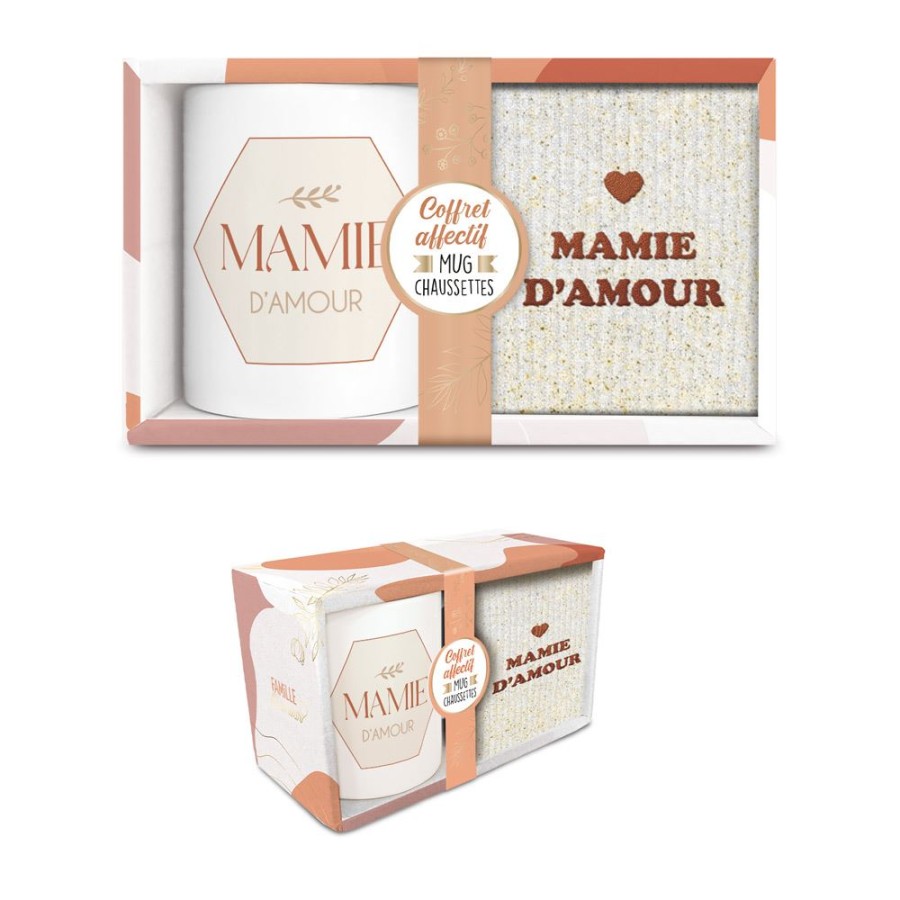 COFFRET MUG BOULE A THE MAMIE