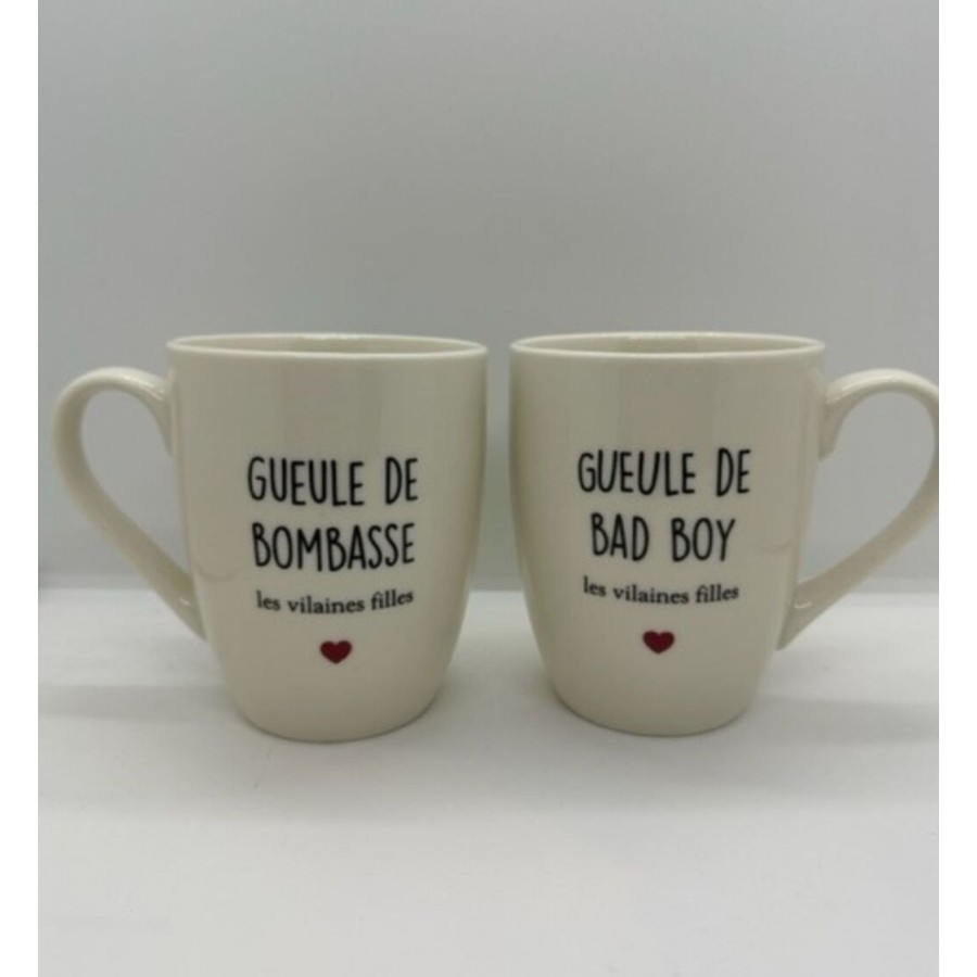 Duo de mugs pour Bombasse et bad boy