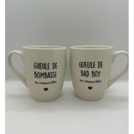 Duo de mugs pour Bombasse et bad boy