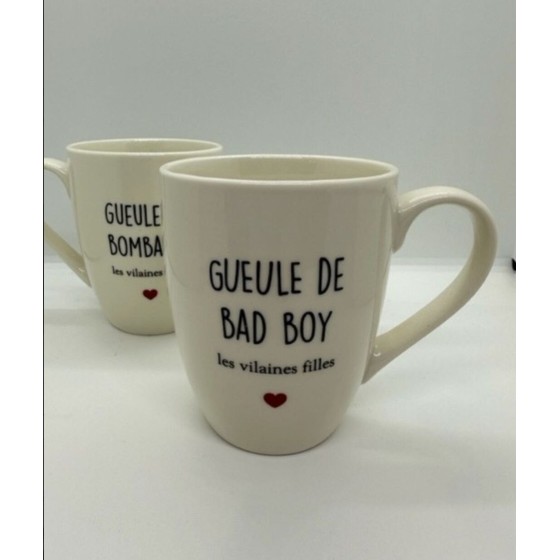 Duo de mugs pour Bombasse et bad boy