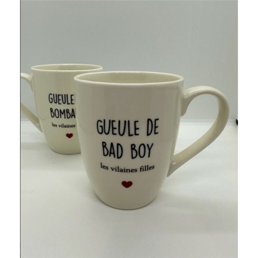 Duo de mugs pour Bombasse et bad boy