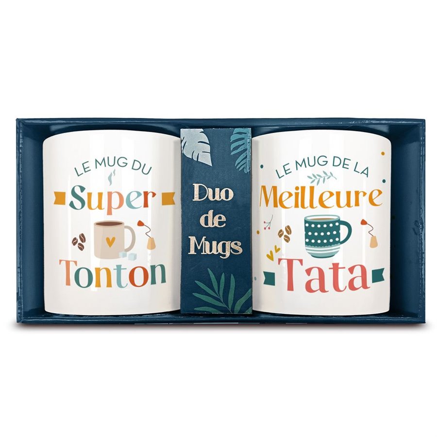 COFFRET DUO MUGS TONTON TATA