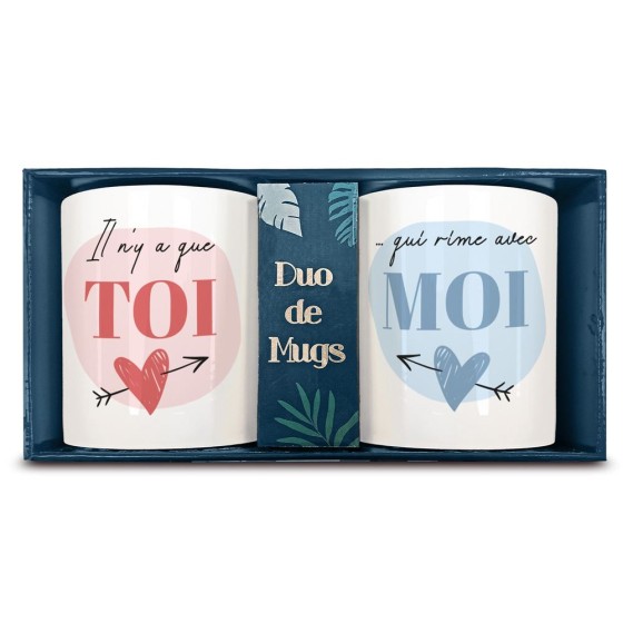 COFFRET DUO MUGS TOI ET MOI