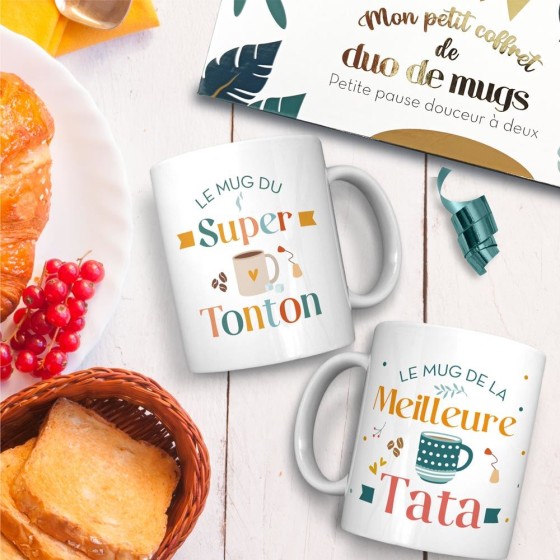 COFFRET DUO MUGS TONTON TATA