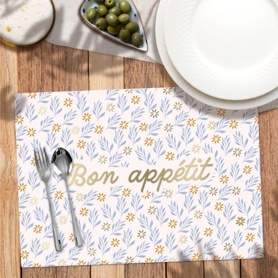 SET TABLE DORE BON APPETIT