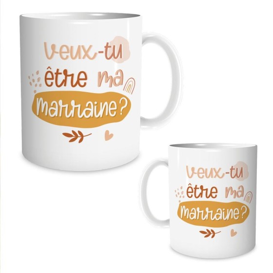 MUG "VEUX-TU ETRE MA MARRAINE"