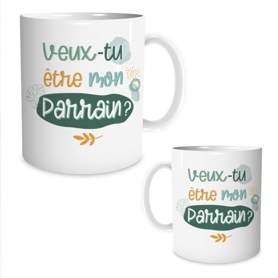 MUG "VEUX-TU ETRE MON PARRAIN"