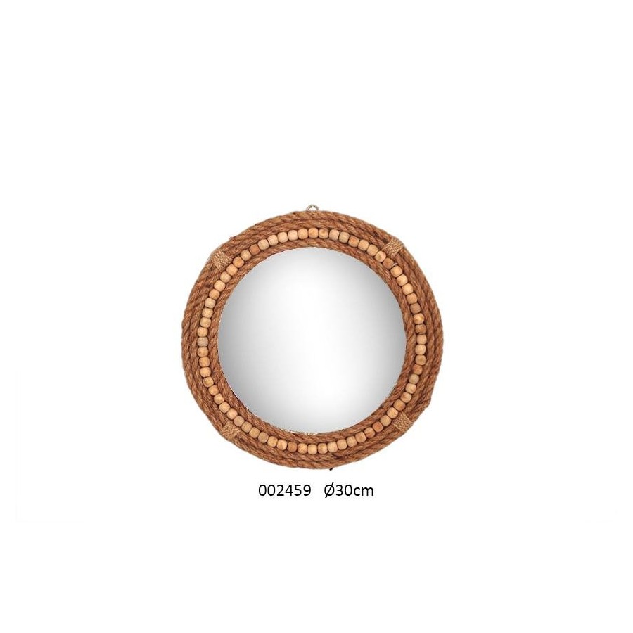 MIROIR CORDE + BOULE 'GILI'