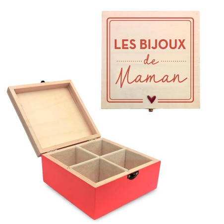 BOITE A BIJOUX "BIJOUX DE MAMAN"