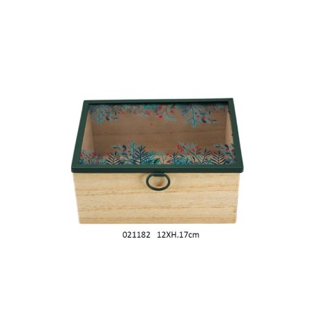 BOITE COUVERCLE VERRE 'BOTANIC' 