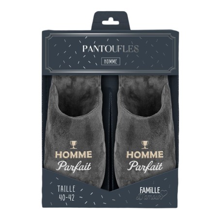 PANTOUFLES "HOMME PARFAIT" 40-42