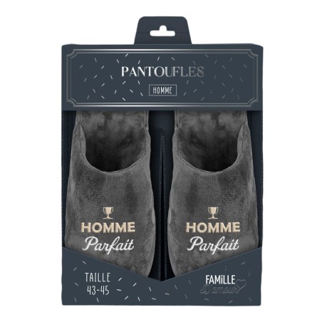 PANTOUFLES "HOMME PARFAIT" 43-45