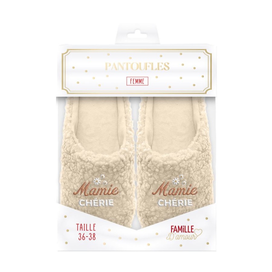 PANTOUFLES "MAMIE" 36-38