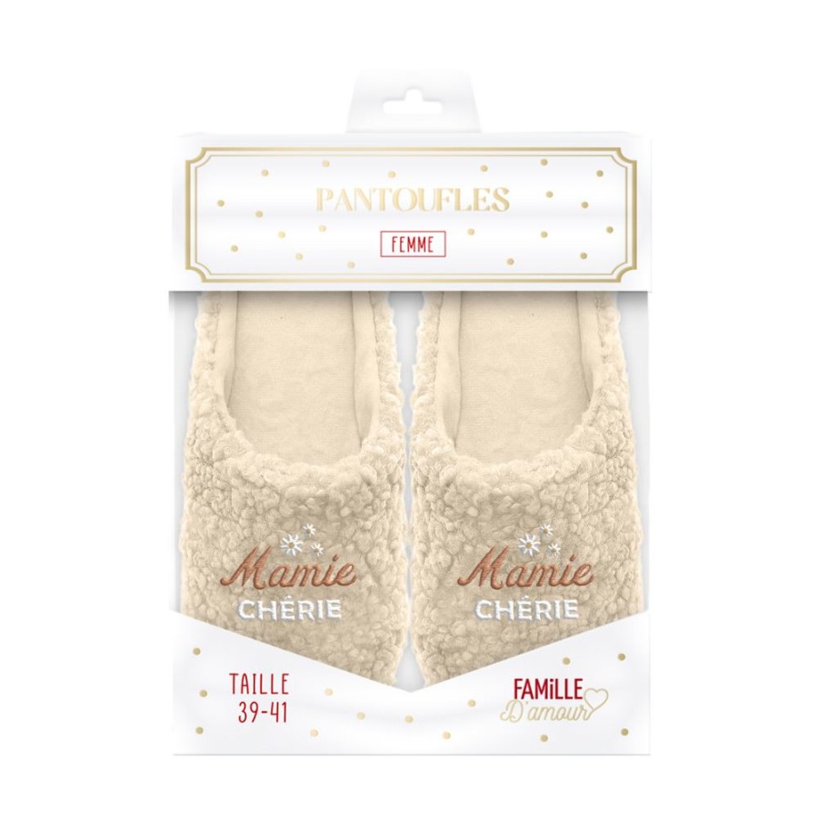 PANTOUFLES "MAMIE" 39-41