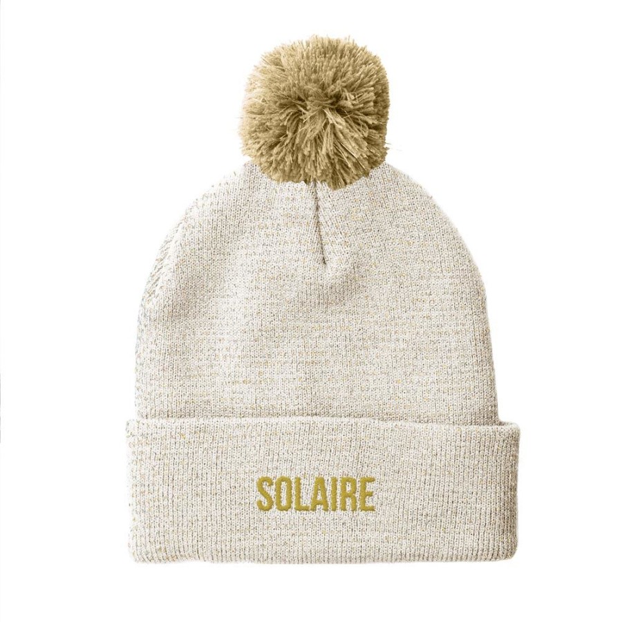 BONNET POMPON PAILLETTES SOLAIRE
