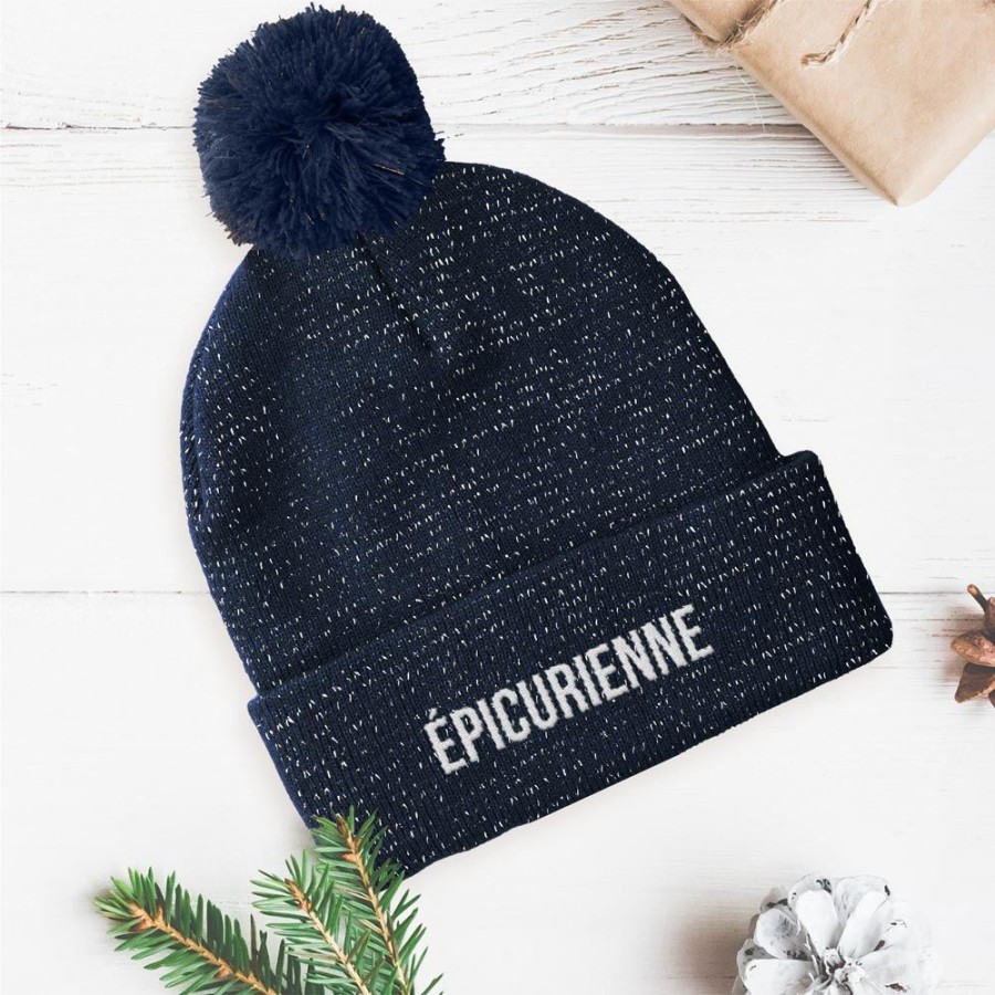 BONNET POMPON PAILLETTES EPICURIENNE