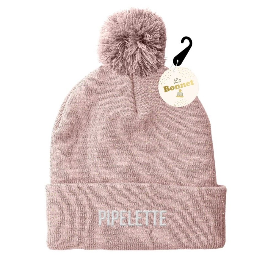 BONNET POMPON PAILLETTES PIPELETTE