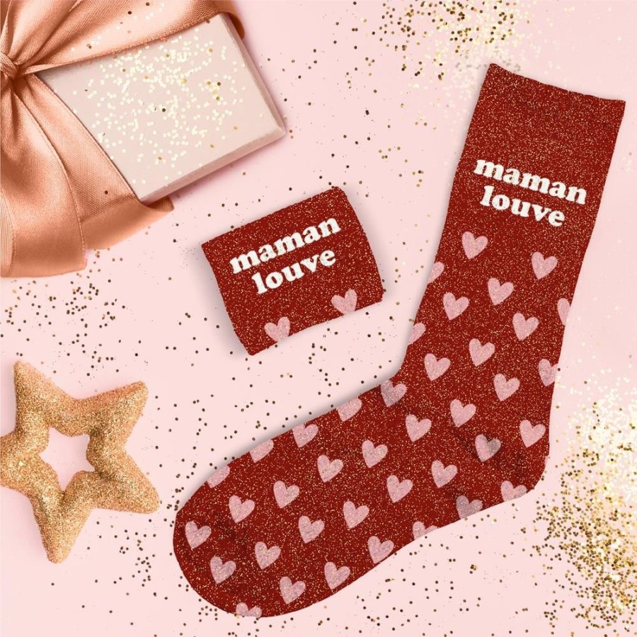 CHAUSSETTES PAILLETTES MAMAN LOUVE