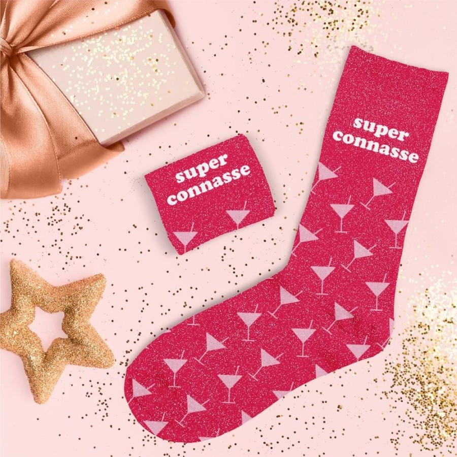 CHAUSSETTES PAILLETTES SUPER CONNASSE