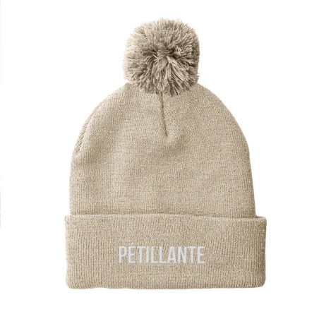 BONNET POMPON PAILLETTES PETILLANTE