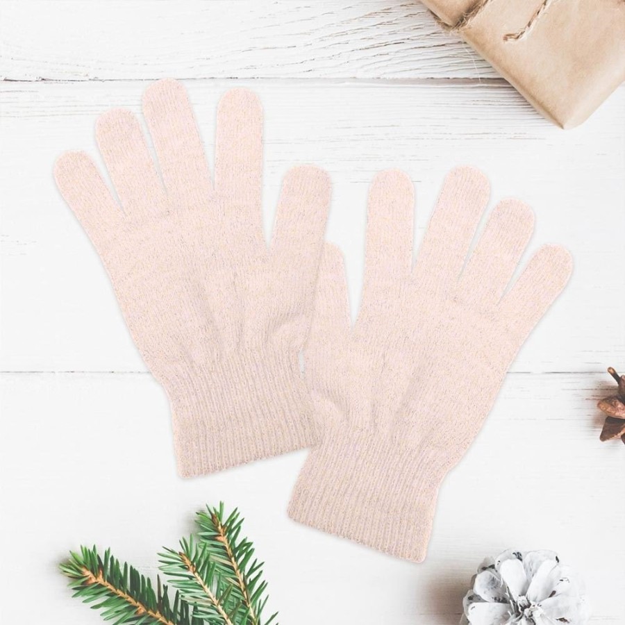 GANTS HIVER A PAILLETTES ROSE