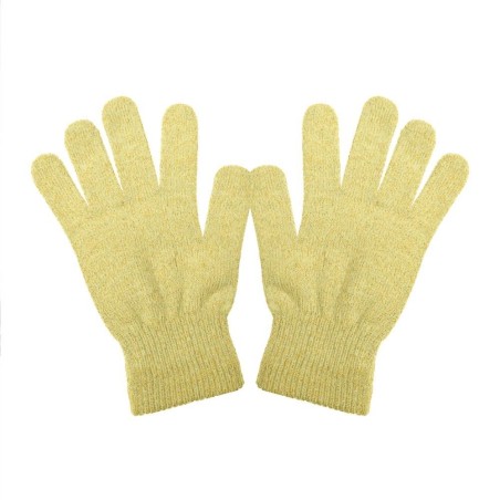 GANTS HIVER A PAILLETTES ECRU