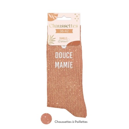 CHAUSSETTES PAILLETTES DOUCE MAMIE