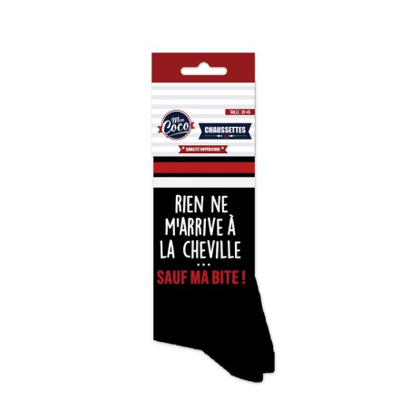 CHAUSSETTES COCO "...SAUF MA BITE"