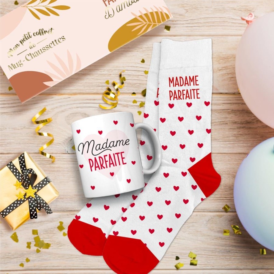 COFFRET MUG/CHAUSSETTES MADAME PARFAITE