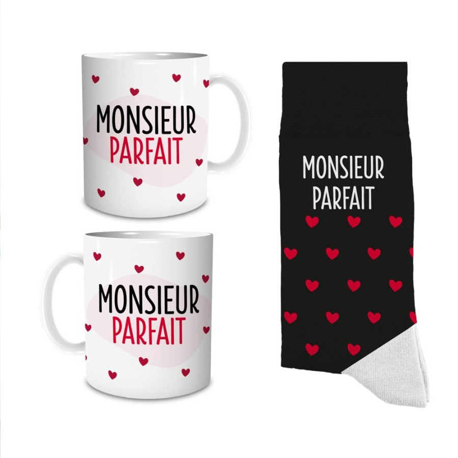 COFFRET MUG/CHAUSSETTES MONSIEUR PARFAIT