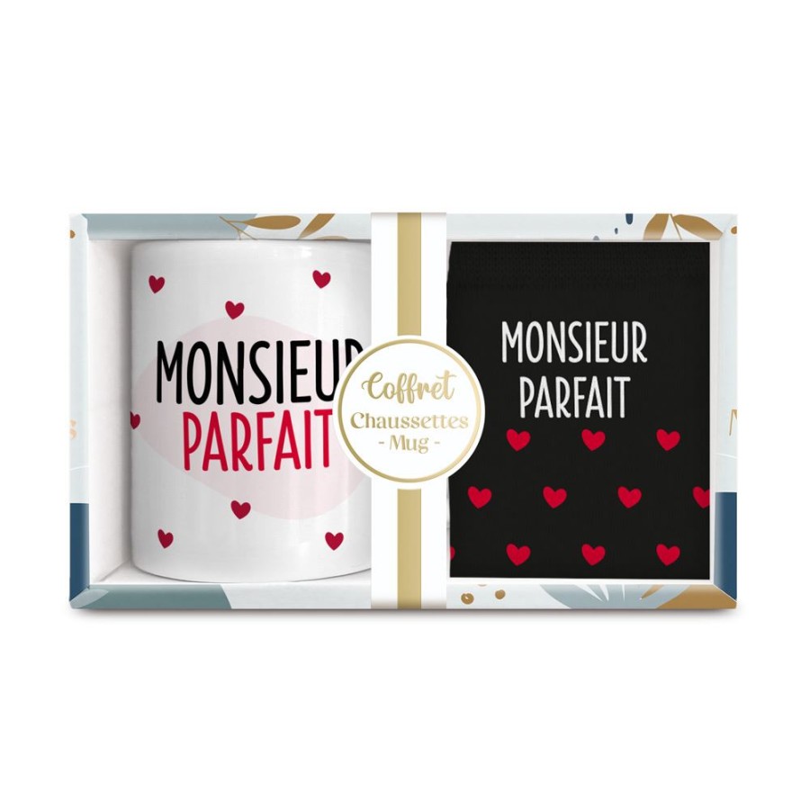 COFFRET MUG/CHAUSSETTES MONSIEUR PARFAIT