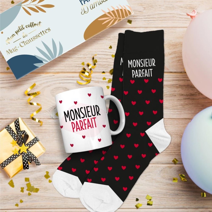 COFFRET MUG/CHAUSSETTES MONSIEUR PARFAIT