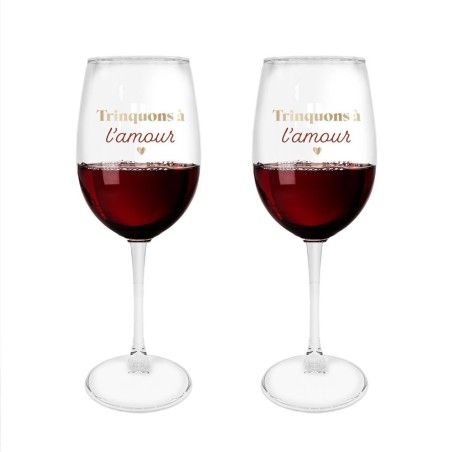 COFFRET DUO VERRES VIN SAINT VALENTIN 