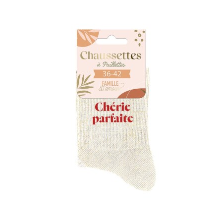 CHAUSSETTES PAILLETTES  SAINT VALENTIN