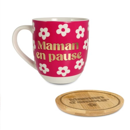 COFFRET CADEAU TASSE MAMAN EN PAUSE