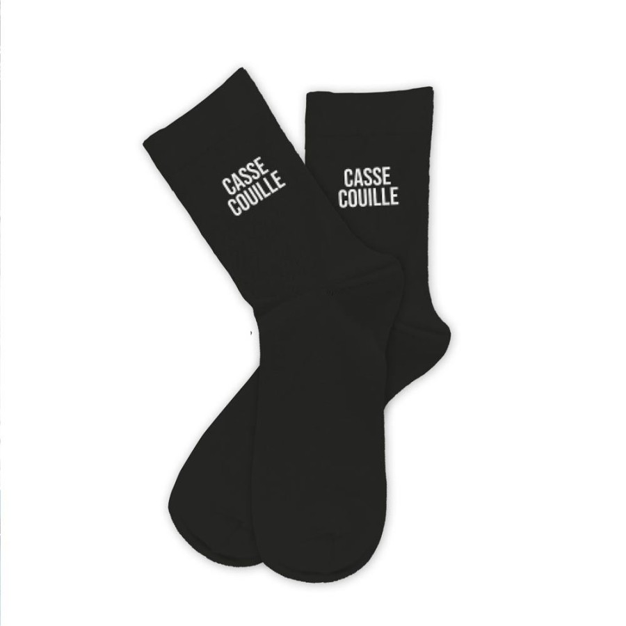 CHAUSSETTES NOIRES CASSE COUILLES HOMME  