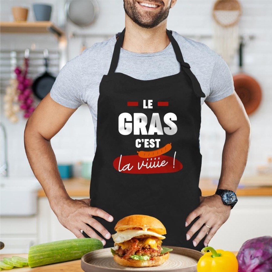 TABLIER AFFECTIF LE GRAS CEST LA VIE
