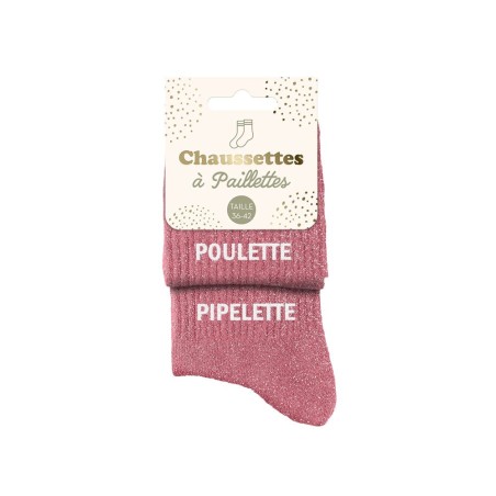 CHAUSSETTES PAILLETTES DUO POULETTE PIPELETTE