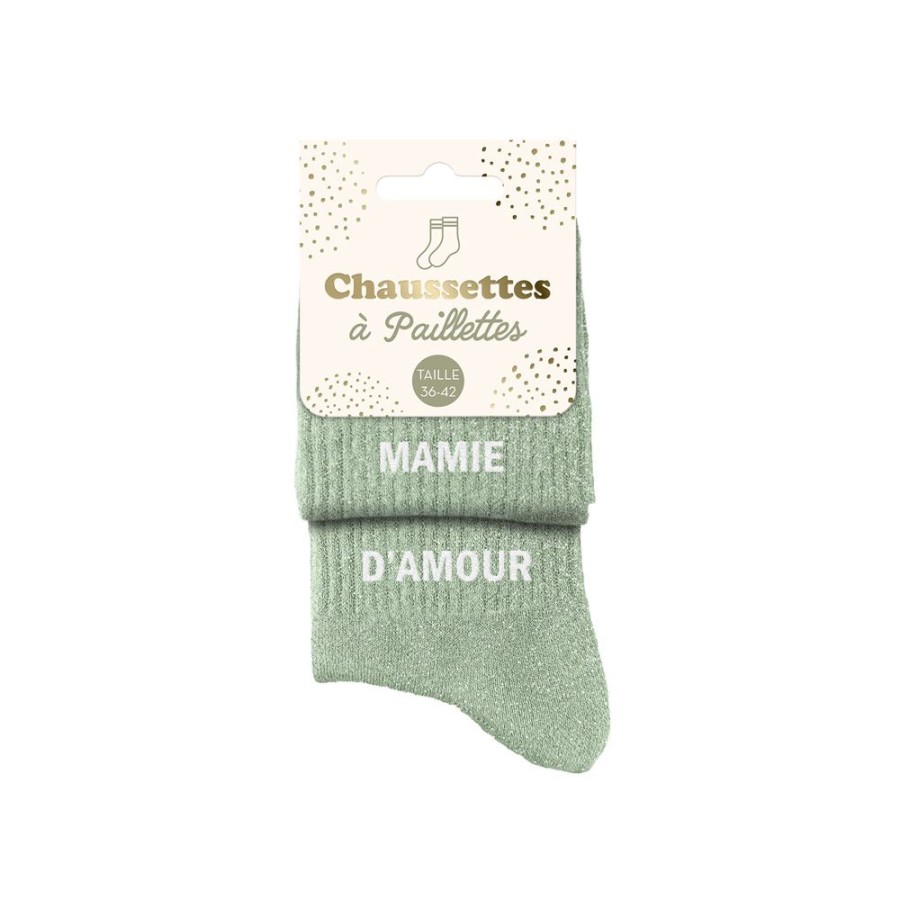 CHAUSSETTES PAILLETTES DUO MAMIE D AMOUR
